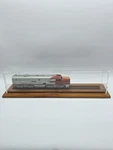Santa Fe Long Nose Diesel Locomotive Japan Metallic Model L-9" With Showcase. Fixed Price $100.00.