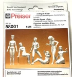 Preiser 1:24 Scale Six Unpainted " Eve Figures # 58001 (ships From Chicago). Fixed Price $57.50.