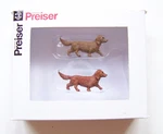 Preiser 1:25 Scale # 47094 Two Dachshunds Dog Figures. Fixed Price $11.95.