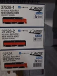 Rapido 37525+8 New Haven Orange Pinstripe Alco FA1, FB-1, FA-1 3-UNITS W/sound. Fixed Price $775.00.