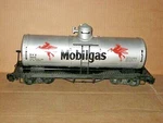 Bachmann Big Haulers #93435 Single Dome Tank Car Mobilgas. Fixed Price $50.00.
