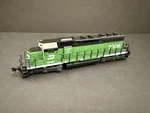 Kato 176-20J Scale Burlington Northern Emd SD40 Locomotive #7306. Fixed Price $89.00.