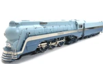 Mth 20-3194-1 Santa Fe 4-6-4 Blue Goose Steam & Tender # 3460 Production Sample. Fixed Price $1449.99.
