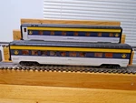 Two Mth Railking 3RAIL B&o 15"L Lighted Passenger Coaches Schuylkill 1094 Cars. Fixed Price $64.99.