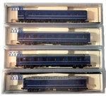 Scale Kato Japanese 4-PASSENGER Car Set (rapido Couplers + Metal Wheels) #3. Fixed Price $95.95.