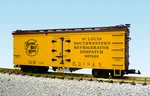 Usa Trains G Scale R16344 Cotton Belt-yellow/ Brown Reefer. Fixed Price $89.99.