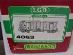 Lgb 4063 Obb 4-DOOR Boxcar W/brakeman's Cab G-gauge Used Garden Railroad. Fixed Price $30.00.
