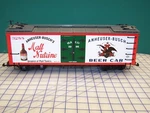 Line Freight Car G-scale Anheuser Busch Malt Nutrine Reefer K923-004. Fixed Price $23.00.