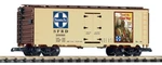 Piko #38886 Santa Steel Reeferr Car, Travel The Cheif Way" (g-scale) Disc. Fixed Price $80.00.
