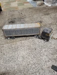 Vintage Ertl Semi And Cattle Trailer #3622 Made Usa Black & Silver. Fixed Price $39.80.