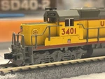 Kato Scale Union Pacific SD40-2 Snoot Locomotive #3401. Fixed Price $200.00.