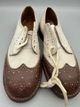Vtg Biltrite Size 14 Girls Saddle Shoes 8.5 Usa Made Griplug Pancord 30706. Fixed Price $21.82.