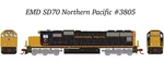 Scale Athearn 7330 Emd SD70 Northern Pacific #3805 Diesel Engine Locomotive. Fixed Price $229.99.