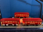 Mth Red 330 Series Passenger Cars Lionel Standard Gauge. Fixed Price $420.00.