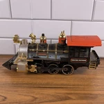 Vintage 1986 New Bright Denver Express G-scale Black Red Locomotive 13. Fixed Price $24.99.