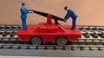 Marx Two Man Hand Car Scale Excellent Running Conditions. Red. Fixed Price $35.00.