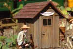 Piko G-scale Log Cabins 2-PACK, Building Kit 62261. Fixed Price $85.35.