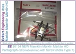 New 201340 Rklin Ho Pantographs For Early 3001 3002 And More Locomotives. Fixed Price $41.22.