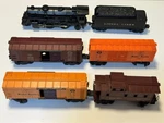 Vintage Lot 6PC Lionel 027 Gauge Steam Locomotive Engine 1130 & Carriages Mix. Fixed Price $155.00.