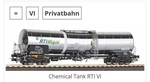 Piko Rti Tank Car 24608 Ho Scale Dc. Fixed Price $72.00.