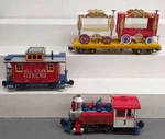 Bachmann 90019 Emmett Kelly Circus Gauge Steam Train Set Ex. Fixed Price $136.49.