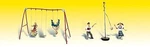 Woodland Playground Fun - Ho Scale Model Railroad Figure #A1943. Fixed Price $22.65.