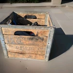 Rare Hard To Find Crystal Creamery Wooden Dairy Milk Crate California Usa 1962. Fixed Price $77.77.