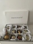 Frontgate Holiday Collection Glass Ornaments Set Of 11 Gold Bronze Neutral Box. Fixed Price $143.20.