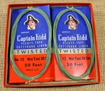 Captain Kidd Fishing Cards Box Cuttyhunk Linen 36 Lb 50 Ft Vintage Usa Vg. Fixed Price $64.95.