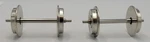 Usa Trains R2094-2 G Scale Silver Metal Wheel With Axle (set Of 2). Fixed Price $20.00.