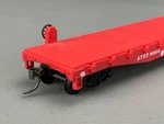 Ahm Super Shock Control 50' Flatcar Santa Fe #90850 Red W/kds HO5082. Fixed Price $8.71.