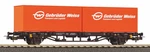 Piko 97151 Scale Hobby: Flat Car With Weiss Brothers Container. Fixed Price $54.67.