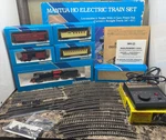 Mantua Ho Electric Train Set Locomotive & Tender W/ 4 Cars Power Pack Track. Fixed Price $139.99.