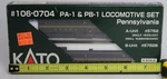 Kato Scale 106-0704 Pennsylvania Railroad Alco PA-1 PB-1 Locomotive Set C31. Fixed Price $224.95.