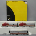 K-line K25301 Santa Fe Aba Diesel Loco Set W/tmcc #302 Ln/box. Fixed Price $449.99.