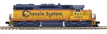 Mth 20-21754-1 Chessie System B&o SD35 Protosound 3.0 Gauge Rail RD#4450. Fixed Price $549.99.