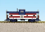 Usa Trains R12135 Patriotic Seal Extended Vision Caboose, Red/white/blue G. Fixed Price $179.95.