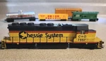 Kato Ho C&o Chessie System SD-40 Diesel Locomotive #7557 Plus Scale Cars. Fixed Price $189.94.