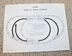 Lionel Postwar Super Train Layout Instruction Sheet #2228 11-60 Nice. Fixed Price $25.00.