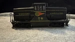 Bachmann Ho Ge 44 Ton Switcher Western Maryland #76 Black Yellow Red Model. Fixed Price $50.00.