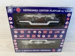 Aristocraft Gauge Depressed Center Flat Car W/rocket Us Coast Guard 2-PACK New. Fixed Price $89.00.