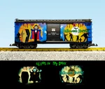 Usa Trains Scale R19132 Glow The Dark Halloween Horror Box Car - Black. Fixed Price $109.99.