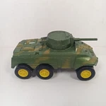 Vintage 4.5" Tootsietoy Die Cast Metal M-8 Armored Car Tank Made Chicago Usa. Fixed Price $9.35.