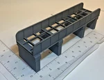 Ho Scale 1:87 Steel Girder Bridge With Stone Piers For Model Train Truss Layouts. Fixed Price $14.99.