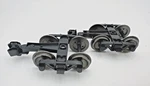 2 Bachmann G-scale Bettendorf Freight Trucks 31MM Metal Wheels, Knuckle Couplers. Fixed Price $44.95.