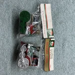 Kurt Adler Santas World Train Christmas Ornament Holiday Trim H-613 Set Of 2 Nos. Fixed Price $18.80.