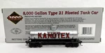 Kanotex Oil Refinery/kotx 8000-GAL Type 21 Riveted Tank Car #8383,P2K Assmbld Ho. Fixed Price $18.98.