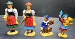 Lgb Set Of 4 Train Women And Kids People Figures Figurines Scale For Layout. Fixed Price $22.95.