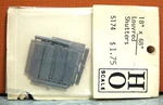 Grandt Line Ho Scale 18" X 68" Louvered Shutters # 5174. Fixed Price $10.80.