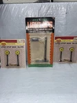 2 Model Power Lgb Scale Lited Stop Signs, 1 Life Like Blinking Traffic Light. Fixed Price $19.00.